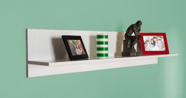Hanah Home Raf-11-Pp-1 Estantería de Pared Blanca 120 cm